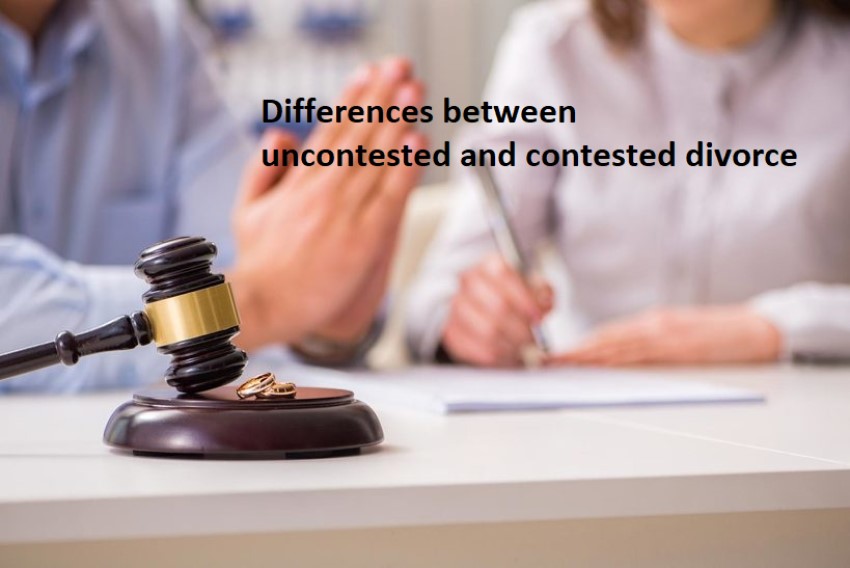 Differences between uncontested and contested divorce